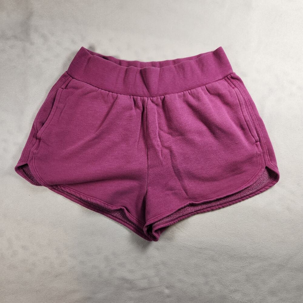 Victoria's Secret On Point Pink Purple Fleece Sweat Shorts with Pockets - Small